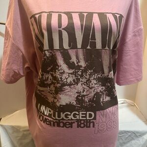 H&M Pink Graphic Tee